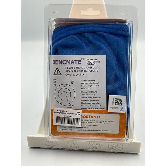 Bencmate Inflatable Dog Collar - Large, Blue - Picture 2 of 2